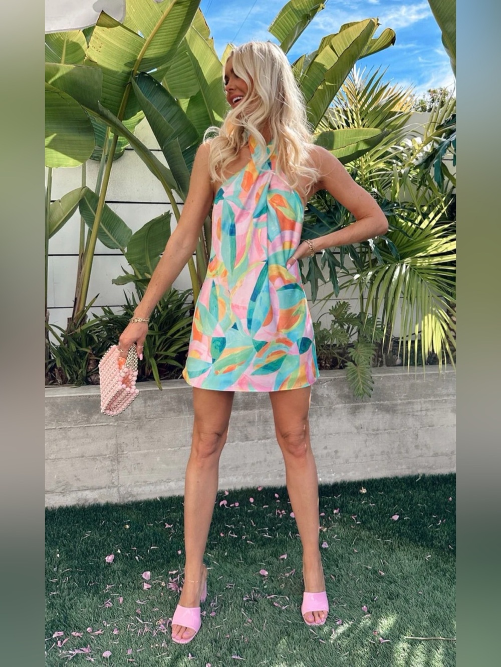 Show Me Your Mumu Jasmine Halter Mini Dress